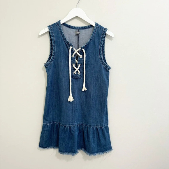 Aerie Denim Mini Dress - Picture 2 of 8